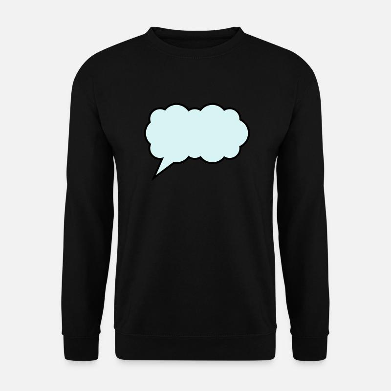 cloud bubble design - Unisex Sweatshirt - black