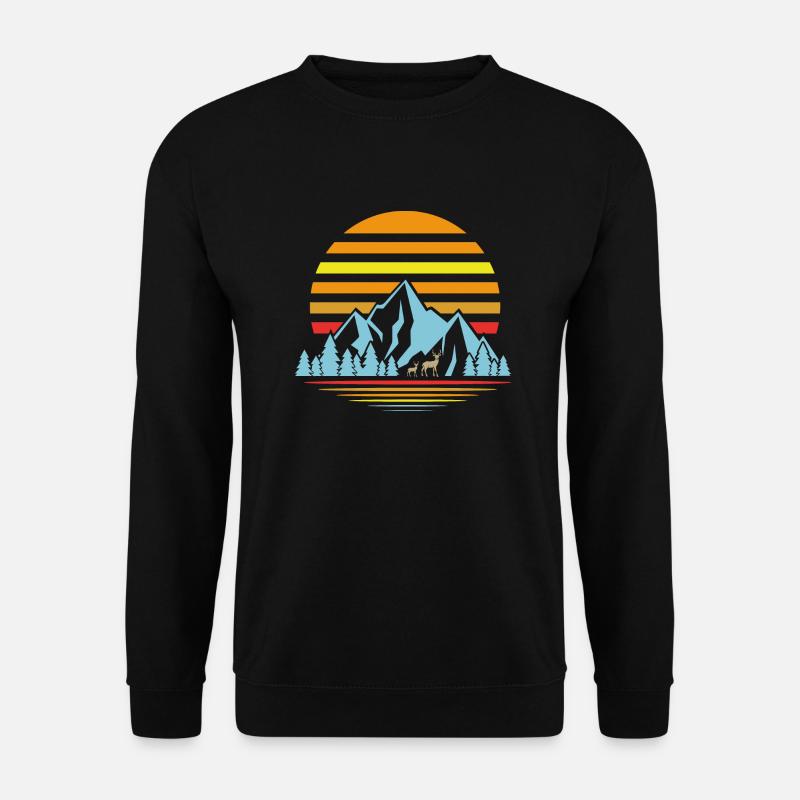 Adventure Outsider Outdoor Nature - Unisex Pullover - Schwarz