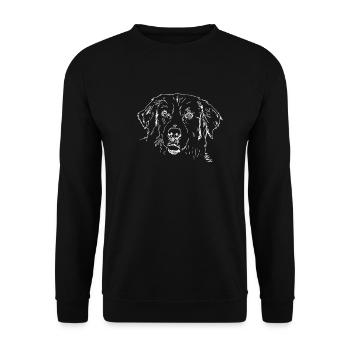 Golden Retrievers - Sweat-shirt Unisexe - noir - Devant - Alina (178cm) & Michal (187cm)
