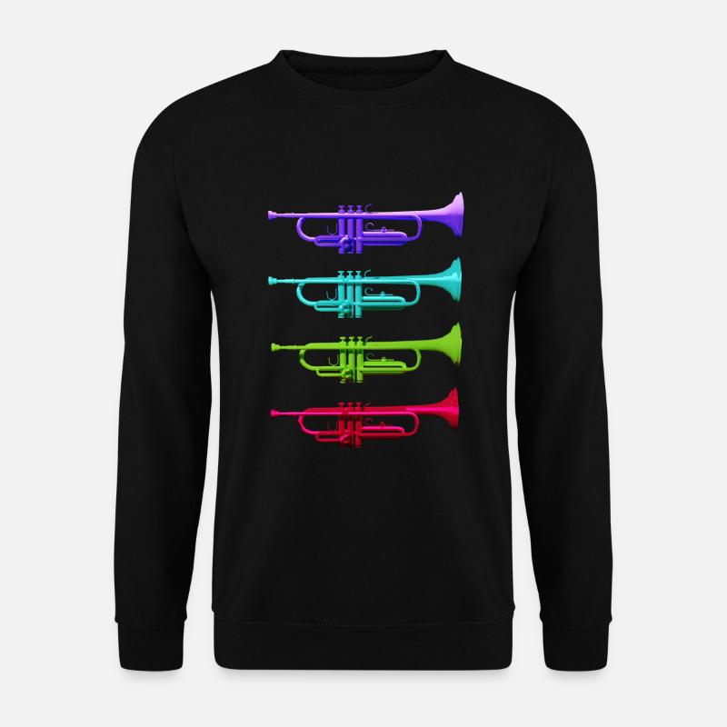 Trompeten - Unisex Pullover - Schwarz