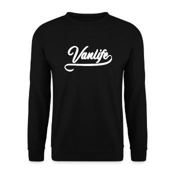 Van life - Unisex Sweatshirt - black - Front - Alina (178cm) & Michal (187cm)