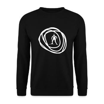 Biathlon Ski - Unisex Sweatshirt - black - Front - Alina (178cm) & Michal (187cm)