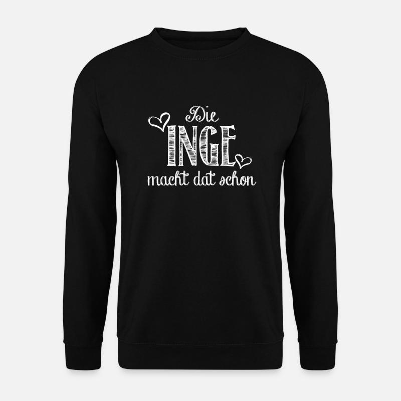 inge - Unisex Pullover - Schwarz