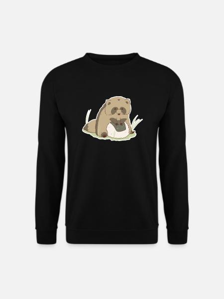 Hungry Tanuki - Unisex Sweatshirt - black