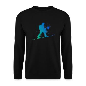 Herren Damen Ski Touring Ski Mountaineering - Unisex Pullover - Schwarz - Vorne - Alina (178cm) & Michal (187cm)