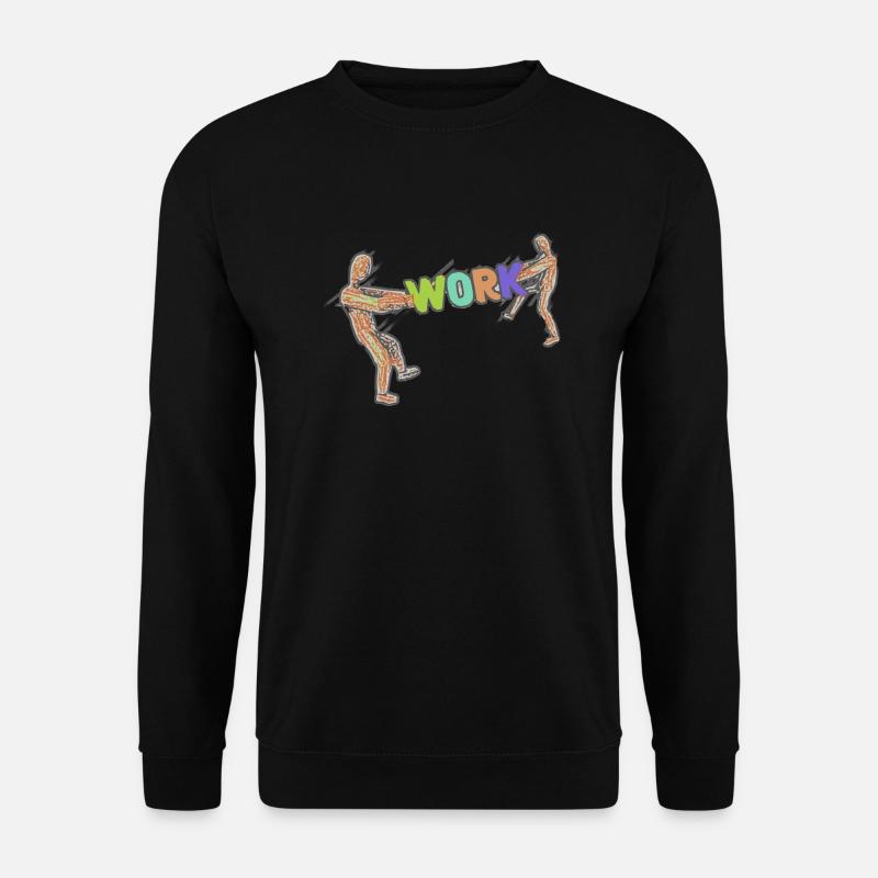 Work Arbeit Worker Arbeiter Beruf - Unisex Pullover - Schwarz