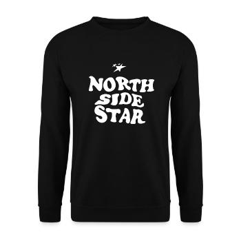 north side star - Sweat-shirt Unisexe - noir - Devant - Alina (178cm) & Michal (187cm)