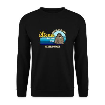 Hamina morse Stena Été 2022 n’oubliez jamais - Sweat-shirt Unisexe - noir - Devant - Alina (178cm) & Michal (187cm)