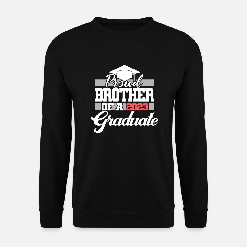 Stolzer Bruder eines Abschlussgeschenks 2023 - Unisex Pullover - Schwarz