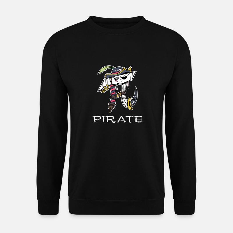 Math Pirate Pi - Unisex Pullover - Schwarz