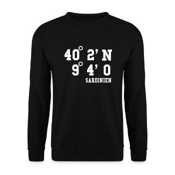 Sardinien Urlaub Sardegna Italien Geschenk Idee - Unisex Pullover - Schwarz - Vorne - Alina (178cm) & Michal (187cm)