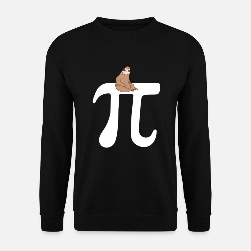 Math Sloth Pi - Unisex Pullover - Schwarz