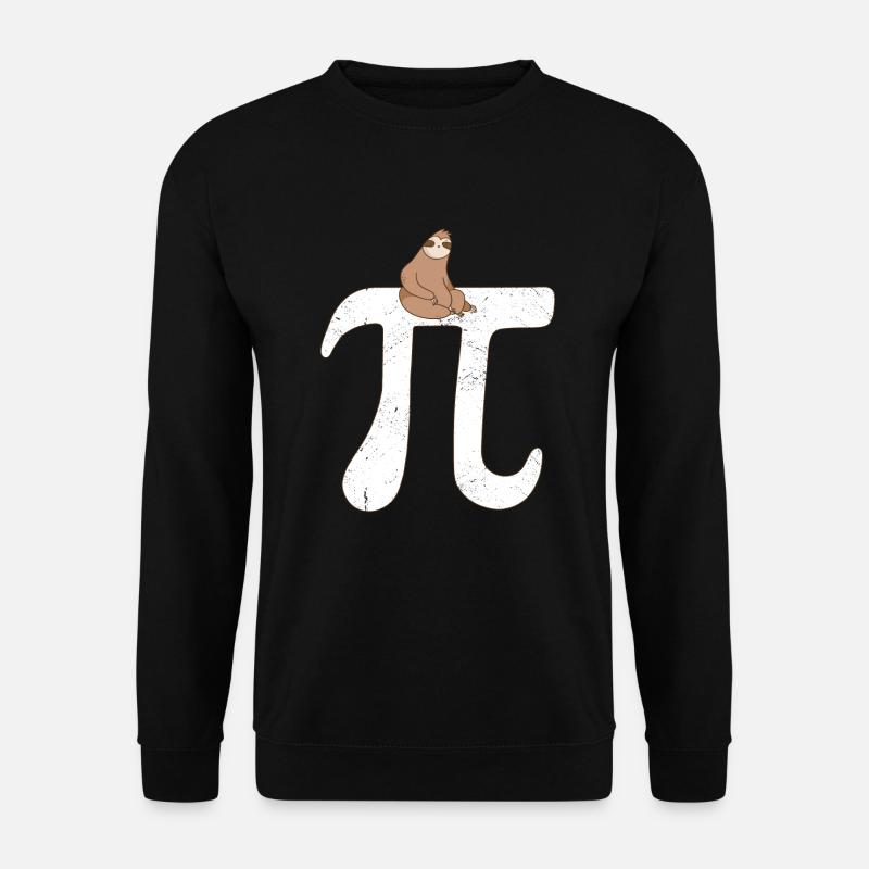 Math Sloth Pi - Unisex Sweatshirt - black
