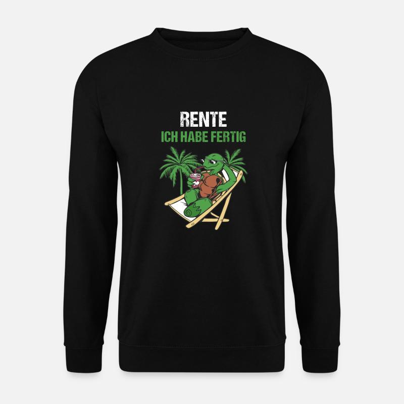 Pensionierung Rente Ich Habe Fertig Rente - Unisex Pullover - Schwarz
