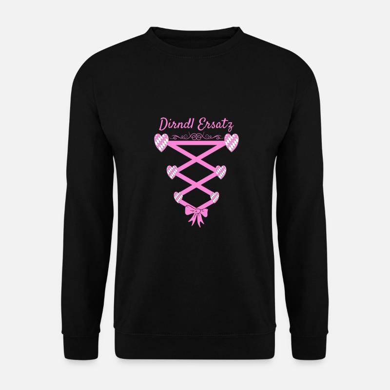 Volksfest Dirndl Ersatz - Unisex Pullover - Schwarz