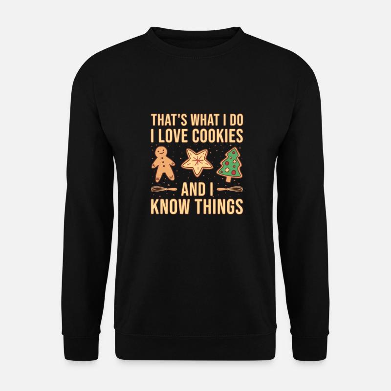 Cuisson I Love Cookies Cookie - Sweat-shirt Unisexe - noir