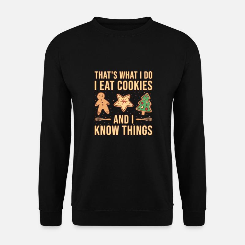 Baking I Love Cookies Cookie - Unisex Pullover - Schwarz