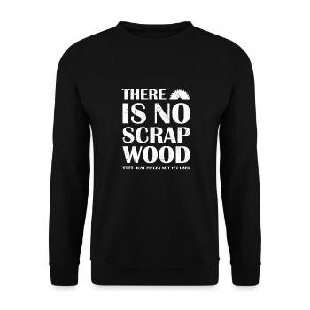 Charpentier Il n’y a pas de ferraille bois travail du bois - Sweat-shirt Unisexe - noir - Devant - Alina (178cm) & Michal (187cm)