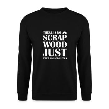 Charpentier Il n’y a pas de ferraille bois travail du bois - Sweat-shirt Unisexe - noir - Devant - Alina (178cm) & Michal (187cm)