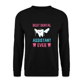 Best Dental Assistant Ever Dental Assistant - Unisex Pullover - Schwarz - Vorne - Alina (178cm) & Michal (187cm)