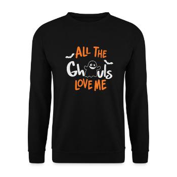 All the Ghouls Love me - Unisex Pullover - Schwarz - Vorne - Alina (178cm) & Michal (187cm)