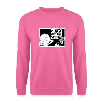 FLINTA Needs More Space! - Unisex Pullover - Pink - Vorne