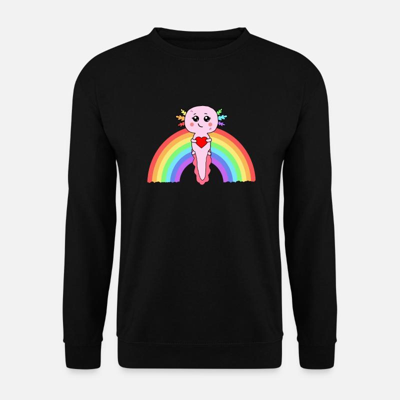 Rainbow Axolotl - Unisex Sweatshirt - black