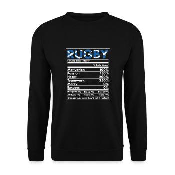 Nutrition Scotland Rugby - Unisex Sweatshirt - black - Front - Alina (178cm) & Michal (187cm)