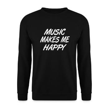 Musique - Sweat-shirt Unisexe - noir - Devant - Alina (178cm) & Michal (187cm)