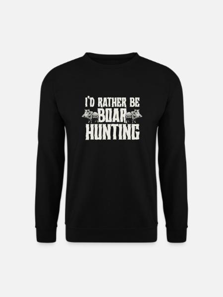 Wildschweinjagd Jäger Wildschwein - Unisex Pullover - Schwarz