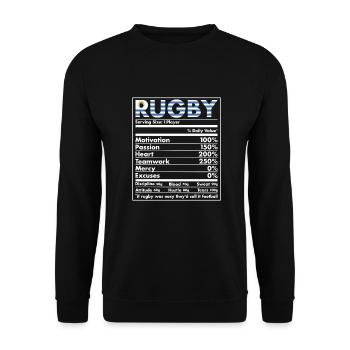 Nutrition Uruguay Rugby - Unisex Sweatshirt - black - Front - Alina (178cm) & Michal (187cm)