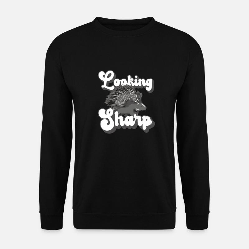 Looking Sharp Porcupine - Unisex Sweatshirt - black