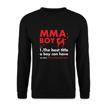 Sport Boy Definition MMA - Unisex Pullover - Schwarz - Vorne - Alina (178cm) & Michal (187cm)