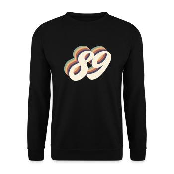 89th anniversary vintage - Unisex Sweatshirt - black - Front - Alina (178cm) & Michal (187cm)