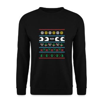 Sport X-Mas Christmas Racing - Unisex Pullover - Schwarz - Vorne - Alina (178cm) & Michal (187cm)