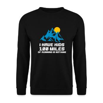 Trail Runner Running Jogging Jogger I Gift - Sweat-shirt Unisexe - noir - Devant - Alina (178cm) & Michal (187cm)