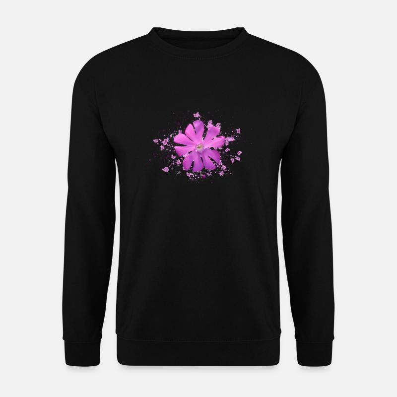 fleur rose fleur rose - Sweat-shirt Unisexe - noir
