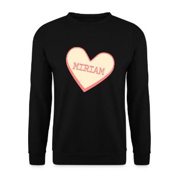 Miriam - Unisex Pullover - Schwarz - Vorne - Alina (178cm) & Michal (187cm)