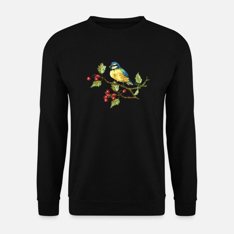 Bunter Vogel - Unisex Pullover - Schwarz