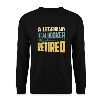 Un avocat légendaire a pris sa retraite de dépanneuse - Sweat-shirt Unisexe - noir - Devant - Alina (178cm) & Michal (187cm)