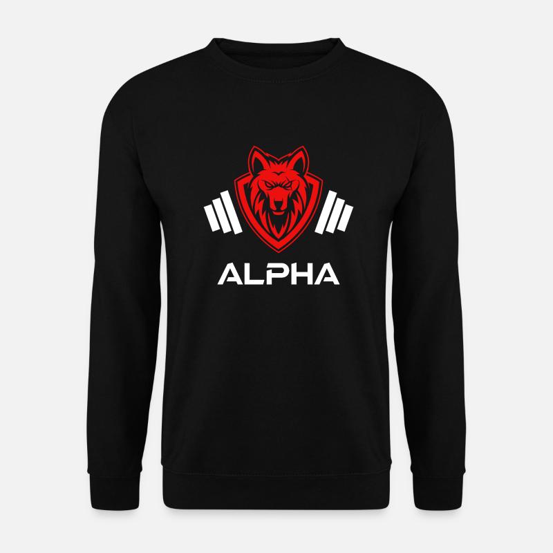 Rote Gewichte Alpha - Unisex Pullover - Schwarz