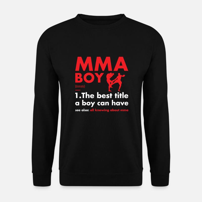 Sport Boy Definition MMA - Unisex Pullover - Schwarz