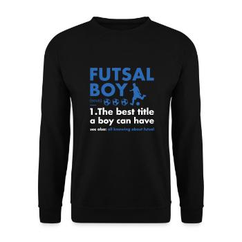 Sport Garçon Définition Futsal - Sweat-shirt Unisexe - noir - Devant - Alina (178cm) & Michal (187cm)