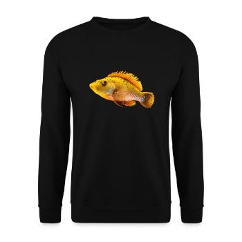 Der Leopard Korallenfisch hat giftige Stacheln - Unisex Pullover - Schwarz - Vorne - Alina (178cm) & Michal (187cm)