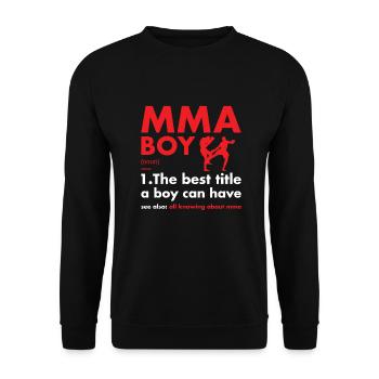 Sport Boy Definition MMA - Unisex Pullover - Schwarz - Vorne - Alina (178cm) & Michal (187cm)