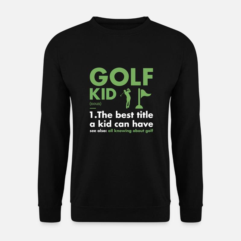 Sport Kid Definition Golf - Unisex Sweatshirt - black