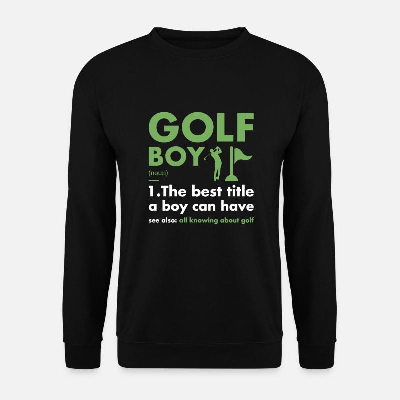 Sport Boy Definition Golf - Unisex Pullover - Schwarz