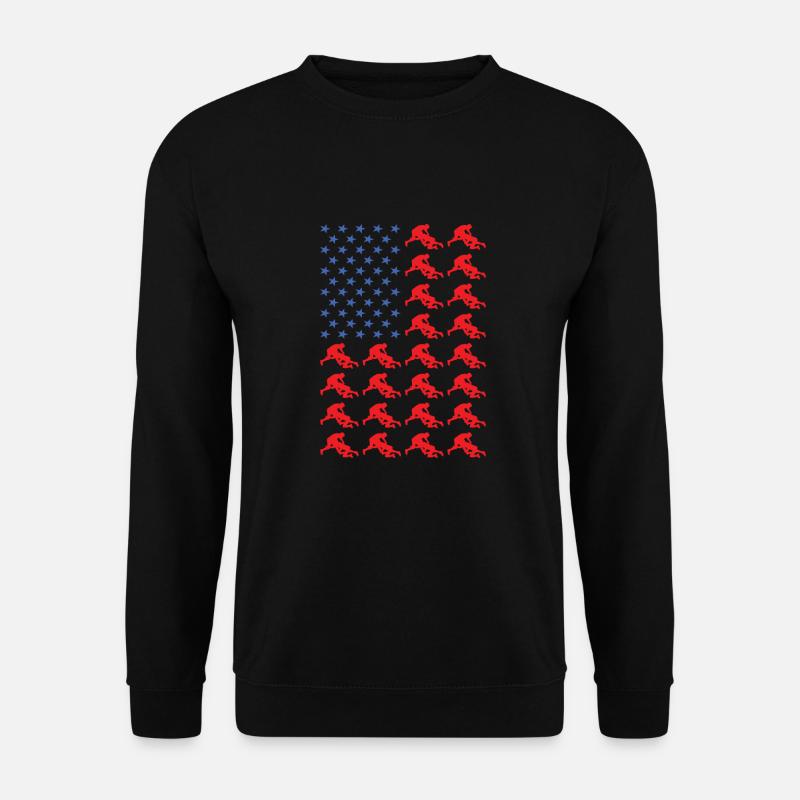 Sport Us Flag Kabaddi - Unisex Pullover - Schwarz