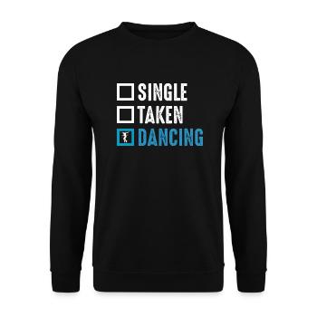 Dancing Dance Music - Unisex Sweatshirt - black - Front - Alina (178cm) & Michal (187cm)