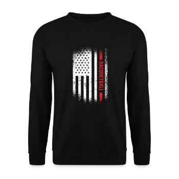 Sport Us Flag Racquetball - Sweat-shirt Unisexe - noir - Devant - Alina (178cm) & Michal (187cm)